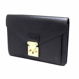 Louis Vuitton Dragonne Shoulder Bag Epi Leather Noir Black